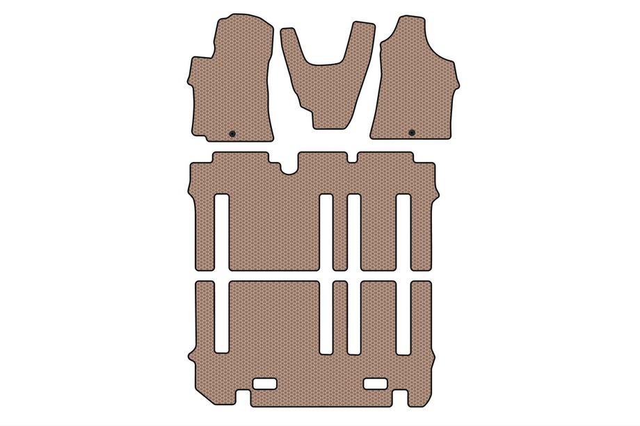 Hyundai H300, H1, Starex 2008-2020 Gummimatten Carsuit (kompletter Innenraum, beige) Foto 1