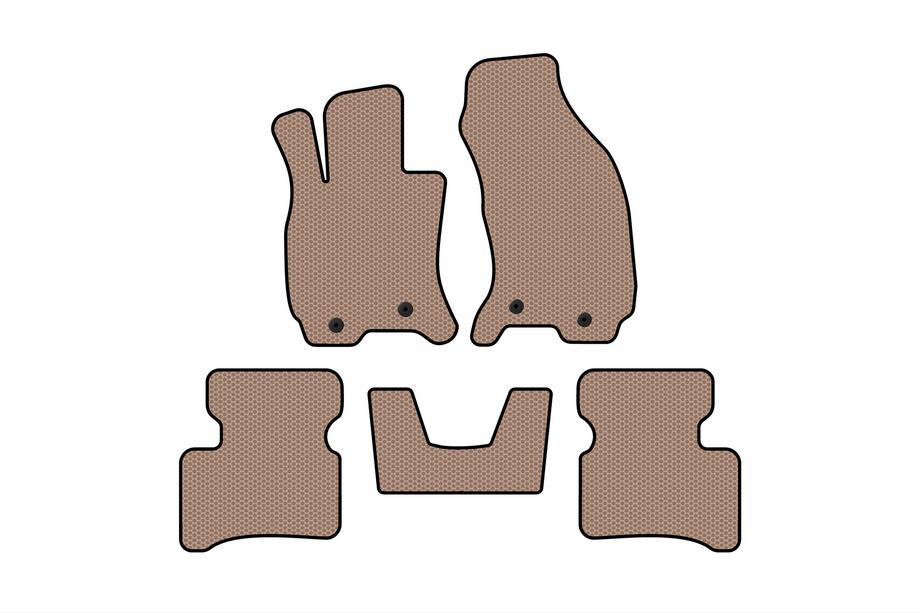 Jaguar X-Type 2001-2009 Gummimatten Carsuit (SD, Gaspedal vom Boden, beige) Image