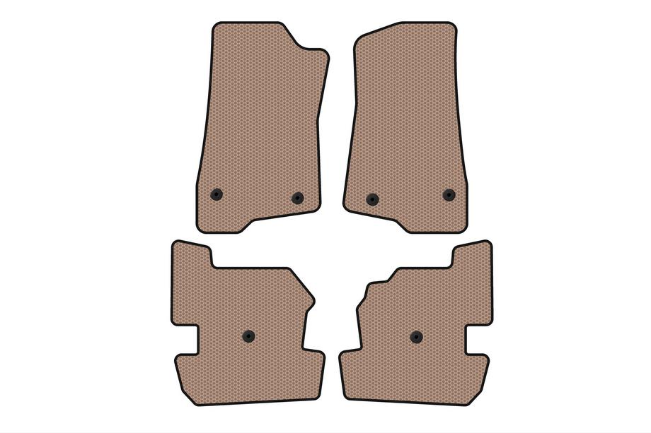 Jeep Wrangler 2018- Gummimatten Carsuit (Beige) Image