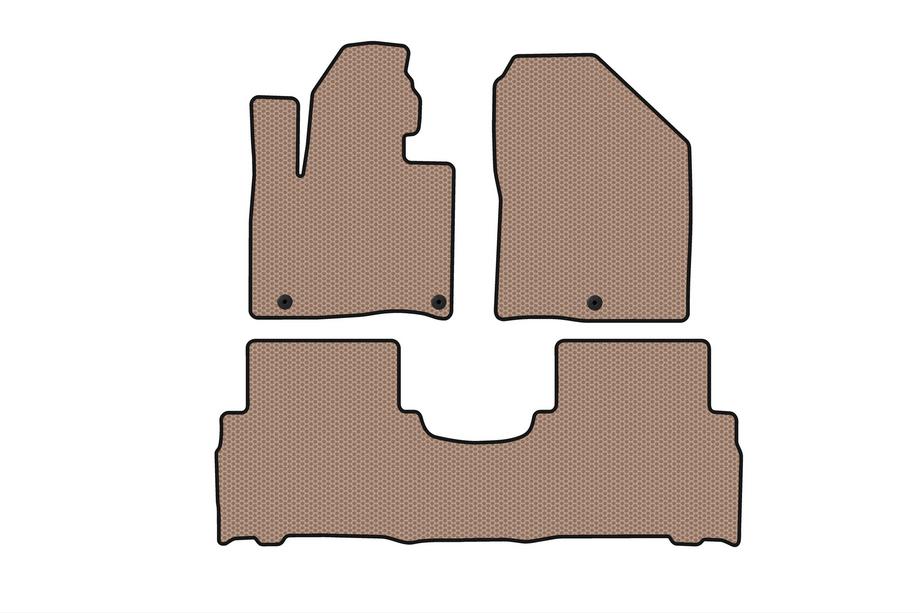 Kia Sorento III UM 2014-2020 Gummimatten Carsuit (2014-2018, 5-Sitzer, beige) Foto 1
