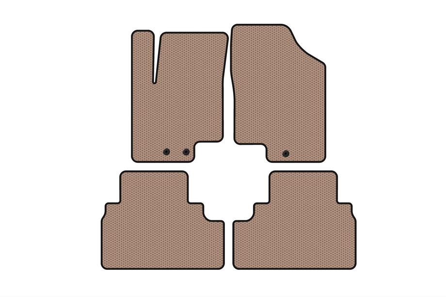 Kia Venga 2010-2019 Gummimatten Carsuit (Beige) Image