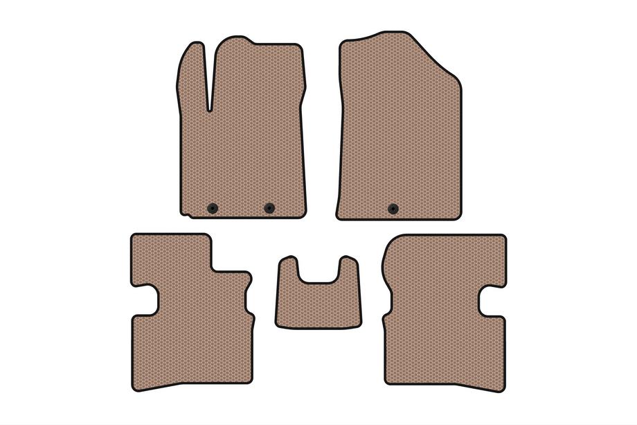 Kia Picanto 2004-2011 Gummimatten Carsuit (2009-2011, HB, beige) Image