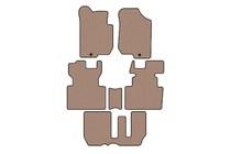 Kia Carens 1999-2012 Gummimatten Carsuit (2006-2012, 3 Reihen, 7-Sitzer, beige) Foto 1