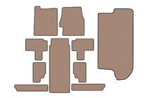 Kia Carnival 2002-2013 Gummimatten Carsuit (kompletter Innenraum, beige) Foto 1