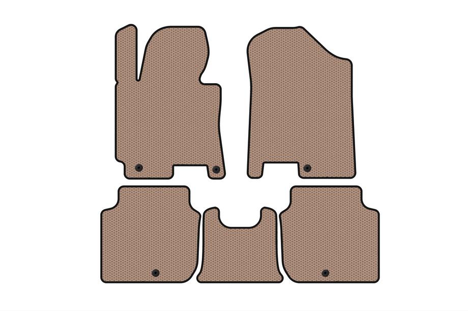 Kia Forte 2008–2024 Gummimatten Carsuit (2012-2016, beige) Image