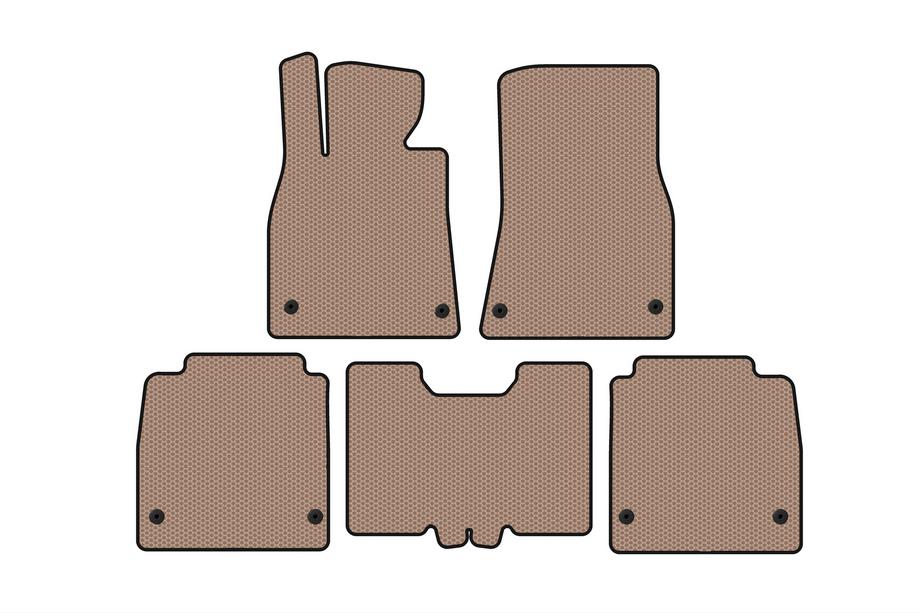 Lexus LS 2007-2017 Gummimatten Carsuit (2007-2010, SD, Langversion, Beige) Image