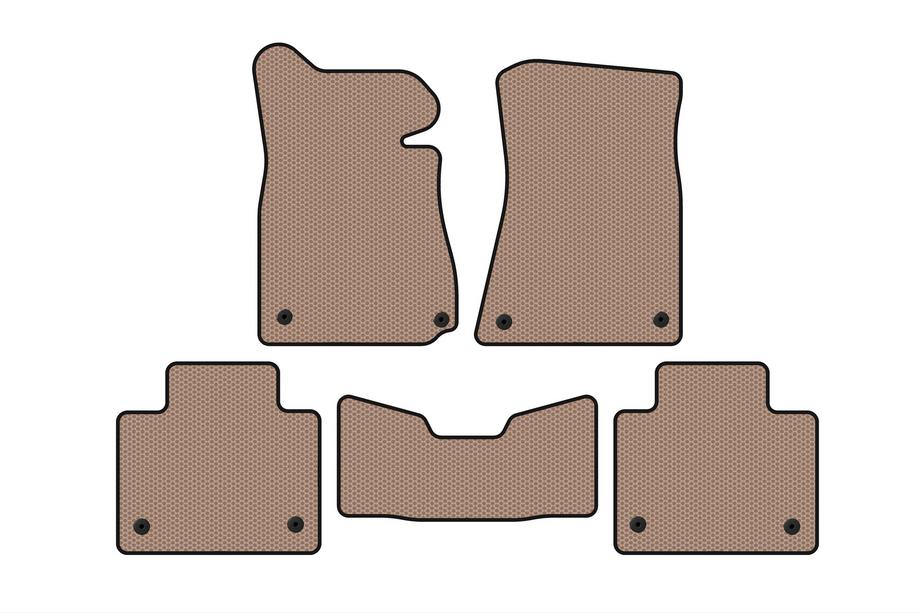 Lexus GS 2011-2020 Gummimatten Carsuit (2011-2015, SD, Kein Allrad, Beige) Image