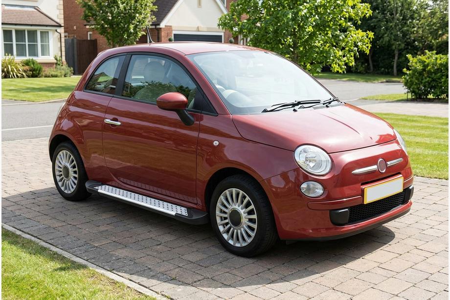 Fiat 500/500L 2013-2022 Trittbretter Allmond Grey (2 Stk., Aluminium) Image