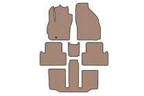 Mazda 5 2005-2009 Gummimatten Carsuit (3 Reihen, 7-Sitzer, beige) Foto 1