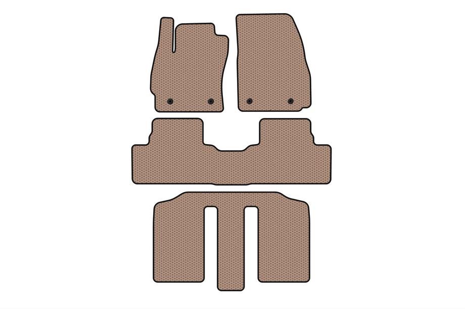 Mazda 5 2010-2018 Gummimatten Carsuit (3 Reihen, beige) Image
