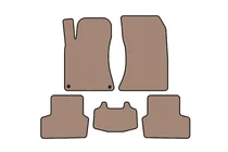 Mercedes CLA C117 2013-2019 Gummimatten Carsuit (SD, beige) Foto 1