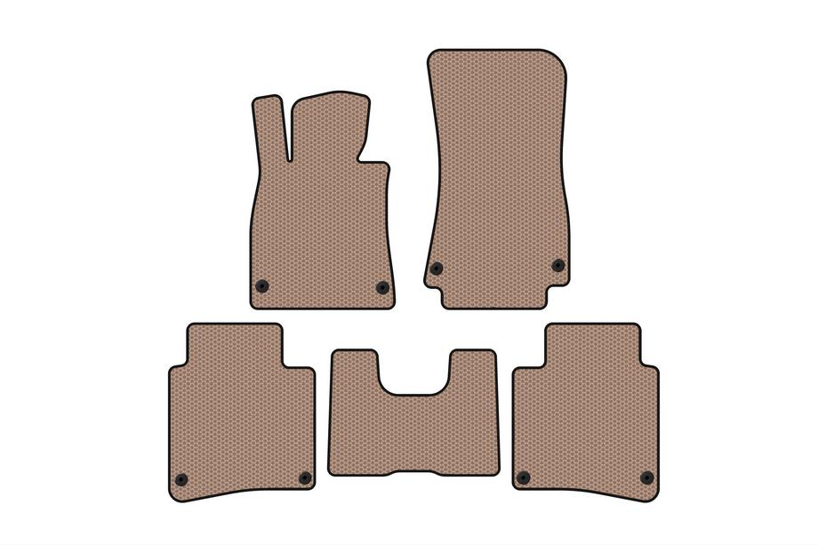 Mercedes S-class W222 2013-2022 Gummimatten Carsuit (2017-2020, SD, Langversion, Beige) Foto 1