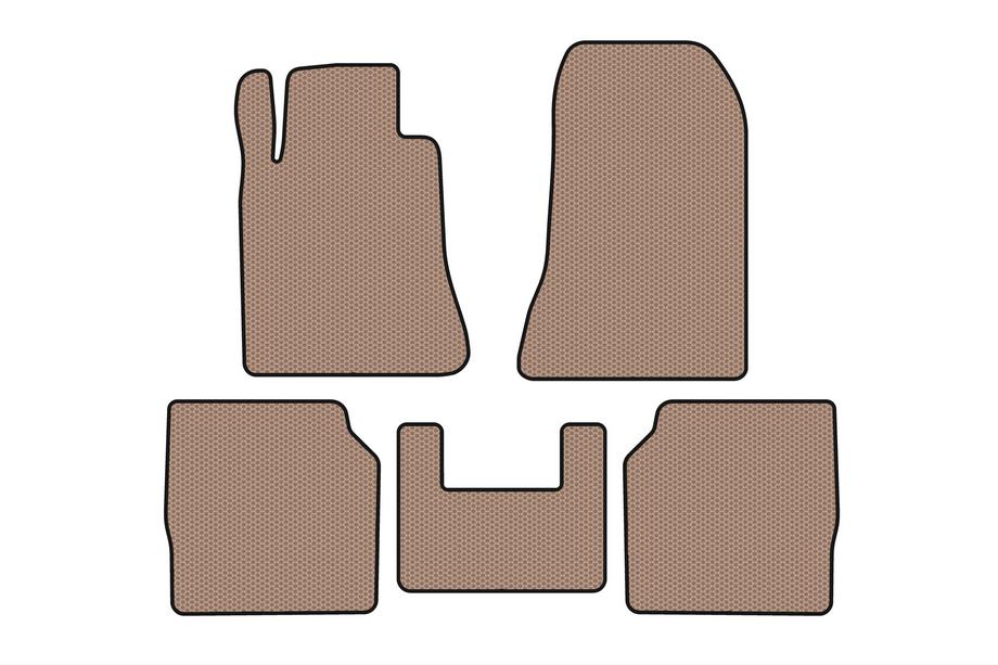 Mercedes S-class W140 1991-1998 Gummimatten Carsuit (SD, Langversion, beige) Image