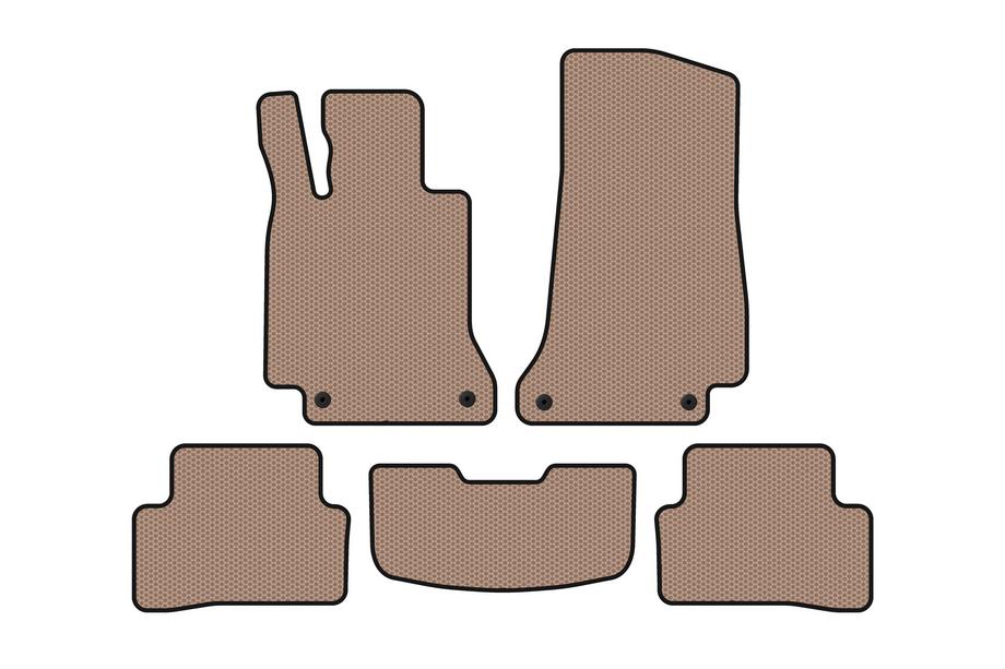 Mercedes C-class W205 2014-2021 Gummimatten Carsuit (SD, beige) Foto 1