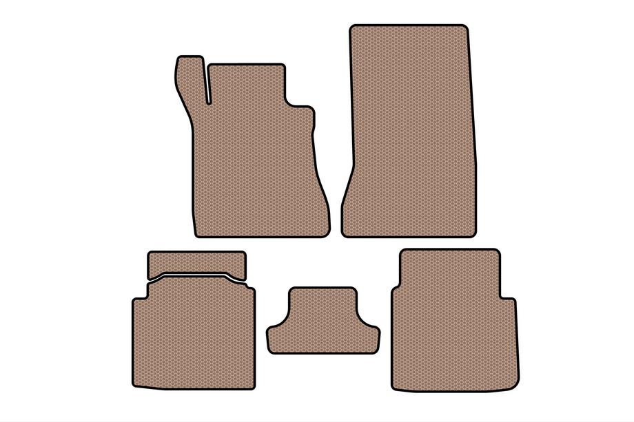 Mercedes S-class W126 1979-1991 Gummimatten Carsuit (SD, kurzer Radstand, beige) Foto 1