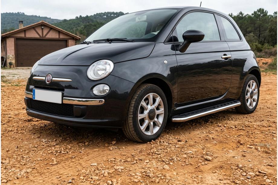 Fiat 500/500L 2013-2022 Trittbretter Maydos V1 (2 Stk., Aluminium & Edelstahl) Image
