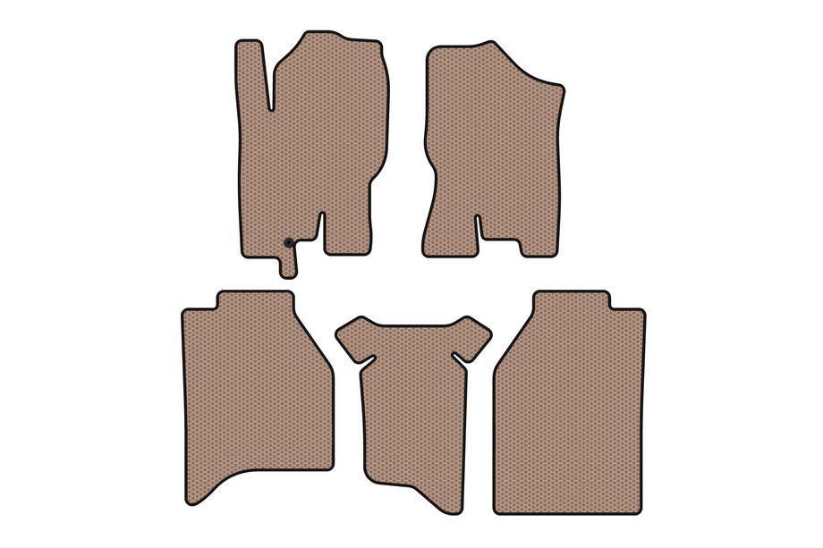 Nissan Navara 2006-2015 Gummimatten Carsuit (ohne Boxen, Beige) Image