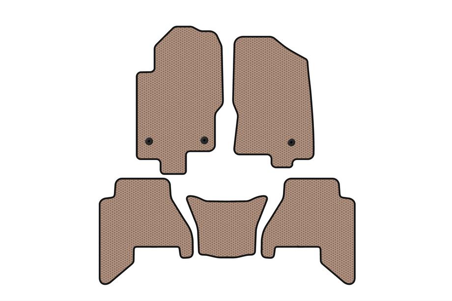 Nissan Pathfinder R51 2005-2014 Gummimatten Carsuit V2 (2 Reihen, Beige, 2010-2014) Foto 1