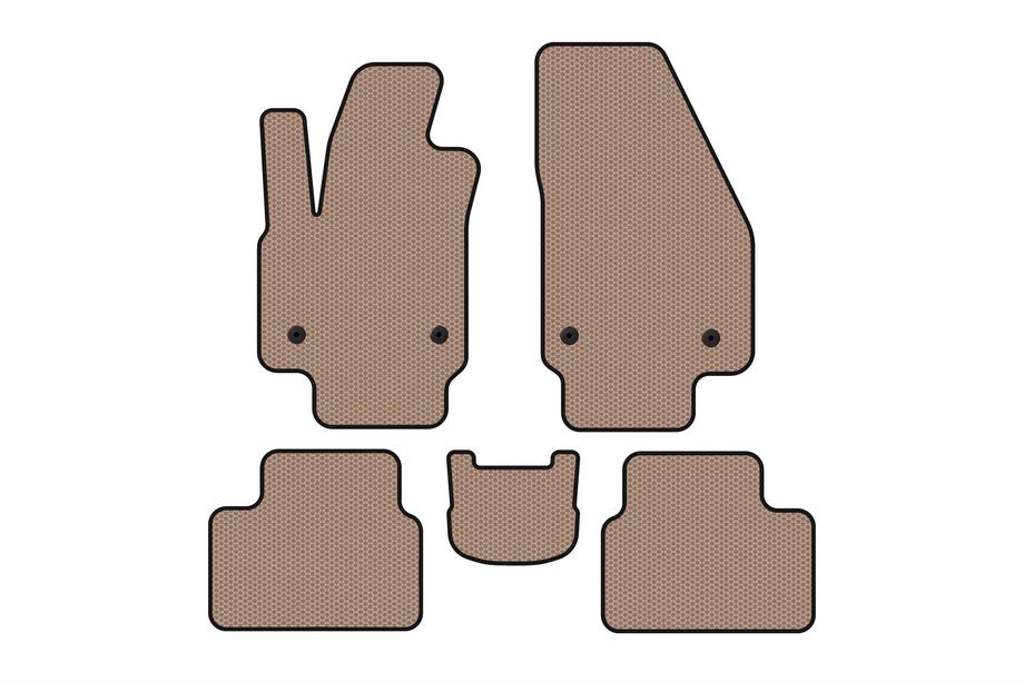 Opel Meriva 2010-2017 Gummimatten Carsuit (Beige) Image