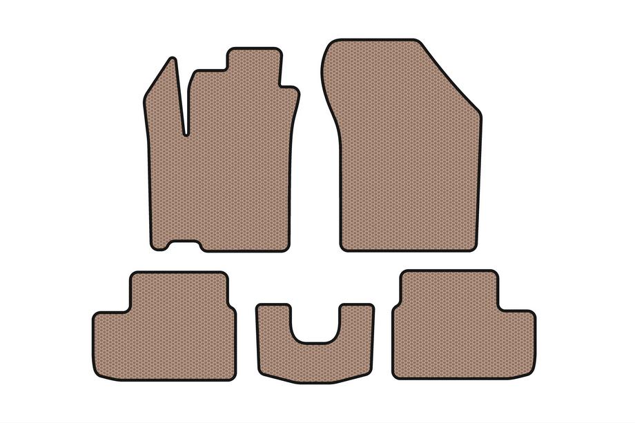 Opel Agila 2007-2015 Gummimatten Carsuit (HB, beige) Image