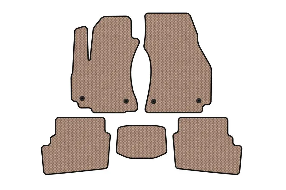 Opel Zafira A 1998-2005 Gummimatten Carsuit (2 Reihen, 2003-2005, 7-Sitzer, beige) Image