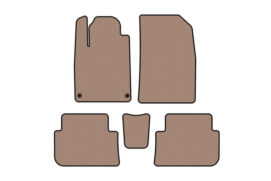 Peugeot 407 2004-2011 Gummimatten Carsuit (SD, beige) Image