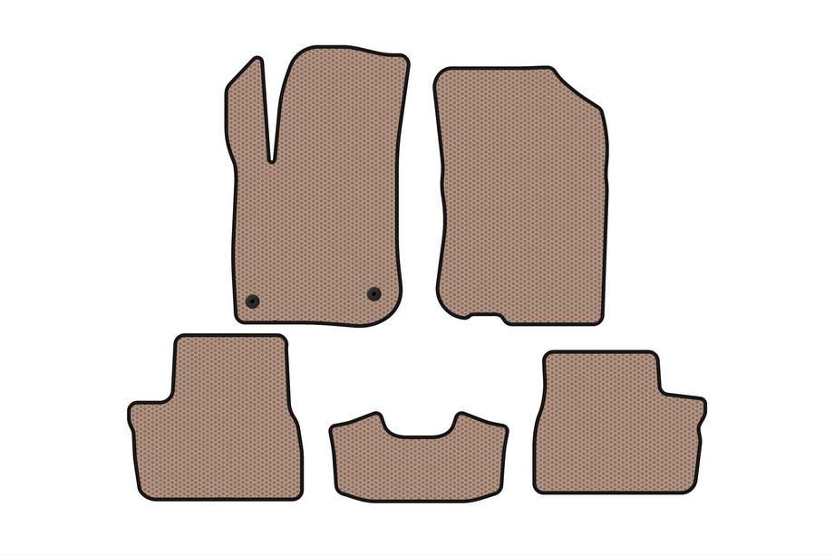 Peugeot 208 2012-2019 Gummimatten Carsuit (HB, 5-türig, beige) Image