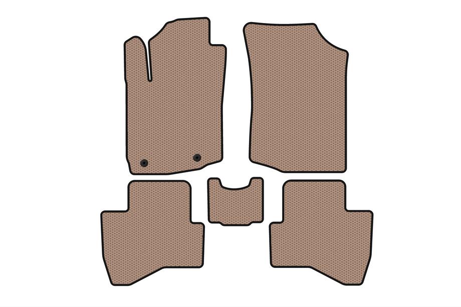 Peugeot 108 2014-2021 Gummimatten Carsuit (HB, beige) Image