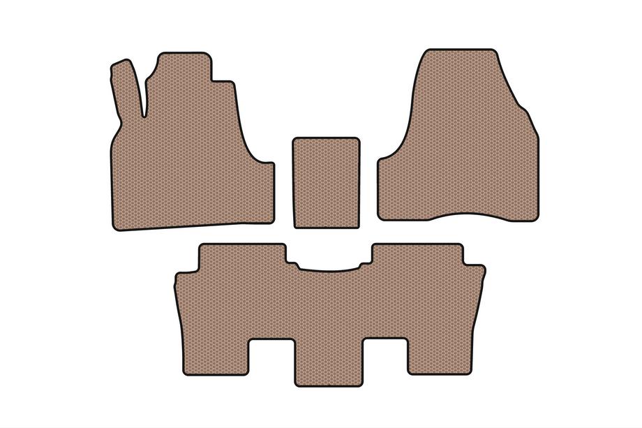 Peugeot 807 2002-2014 Gummimatten Carsuit (Beige) Image
