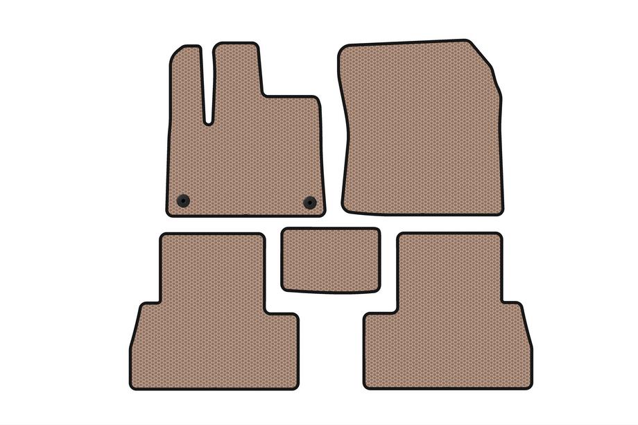 Peugeot Partner/Rifter 2019- Gummimatten Carsuit (Langer Radstand, Beige) Image