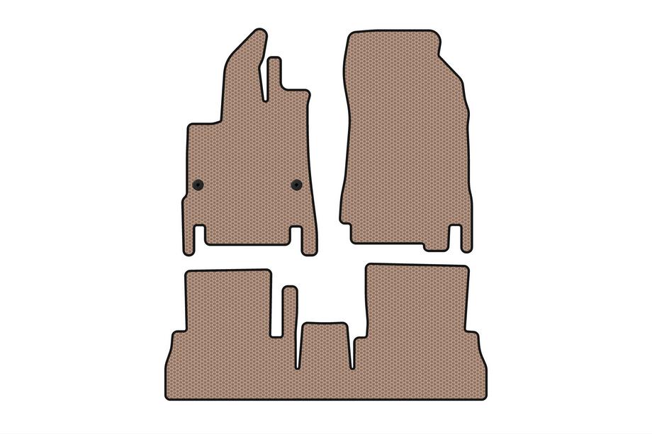 Peugeot Partner/Rifter 2019- Gummimatten Carsuit (7-Sitzer/Langer Radstand, Beige) Foto 1