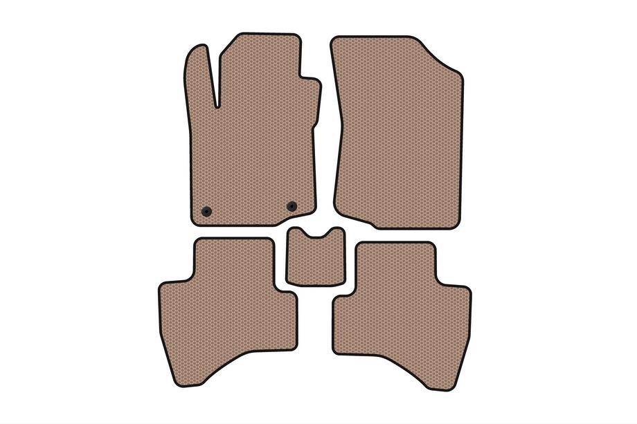 Peugeot 107 2005-2014 Gummimatten Carsuit (HB, beige) Image