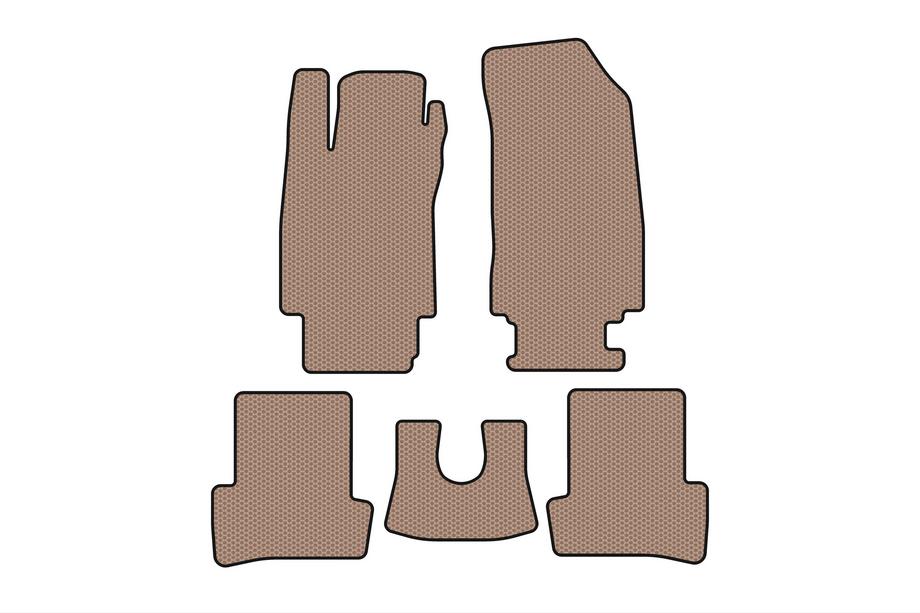 Renault Clio III 2005-2012 Gummimatten Carsuit (Beige) Image
