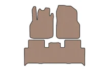 Renault Scenic/Grand 2003-2009 Gummimatten Carsuit (2 Reihen, beige) Foto 1