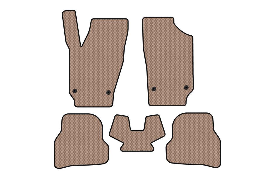 Seat Ibiza 2010-2017 Gummimatten Carsuit (2010-2012, HB, 5-türig, beige) Image