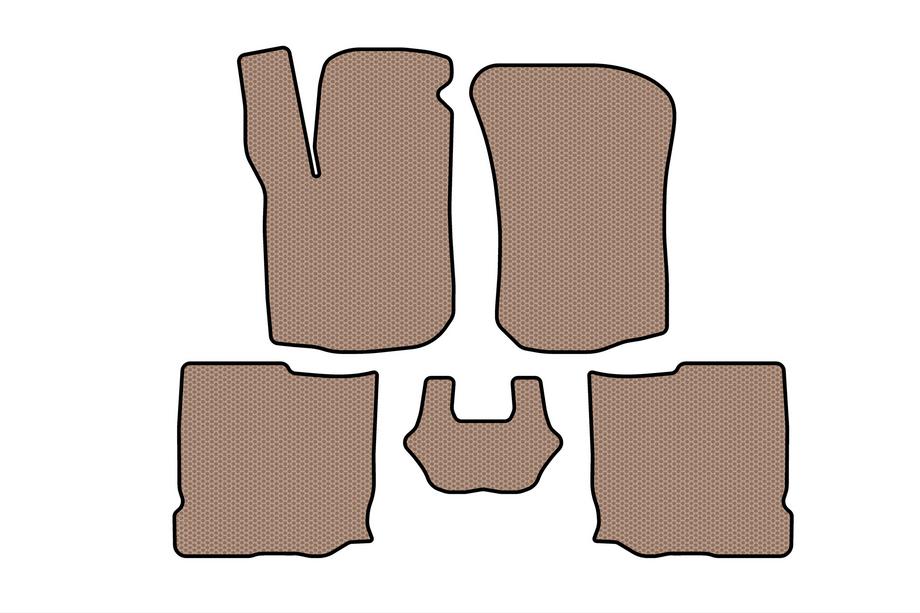 Seat Leon 1999-2005 Gummimatten Carsuit (HB, 5-türig, beige) Image