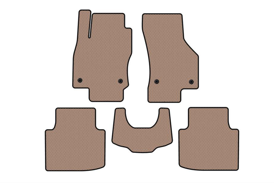 Skoda Superb 2015-2024 Gummimatten Carsuit (mit Pfote, beige) Image