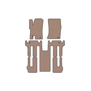 Gummimatten Carsuit 2004-2008 (3 Reihen, beige) Ssang Yong Rodius Foto 1