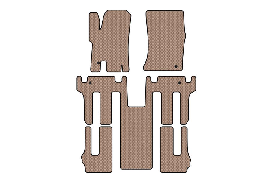 Ssang Yong Rodius Gummimatten Carsuit 2004-2008 (3 Reihen, beige) Image