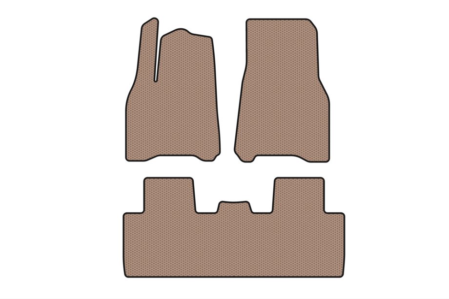 Tesla Model Y 2020- Gummimatten Carsuit (2020-2024, beige) Foto 1