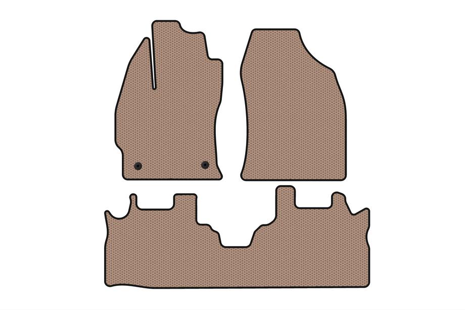Toyota Prius Gummimatten Carsuit (2 Reihen, beige) Image