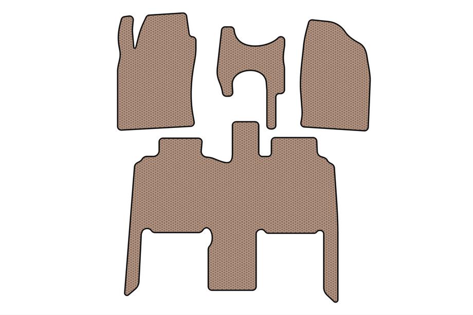 Toyota Previa 2000-2006 Gummimatten Carsuit (Beige) Image