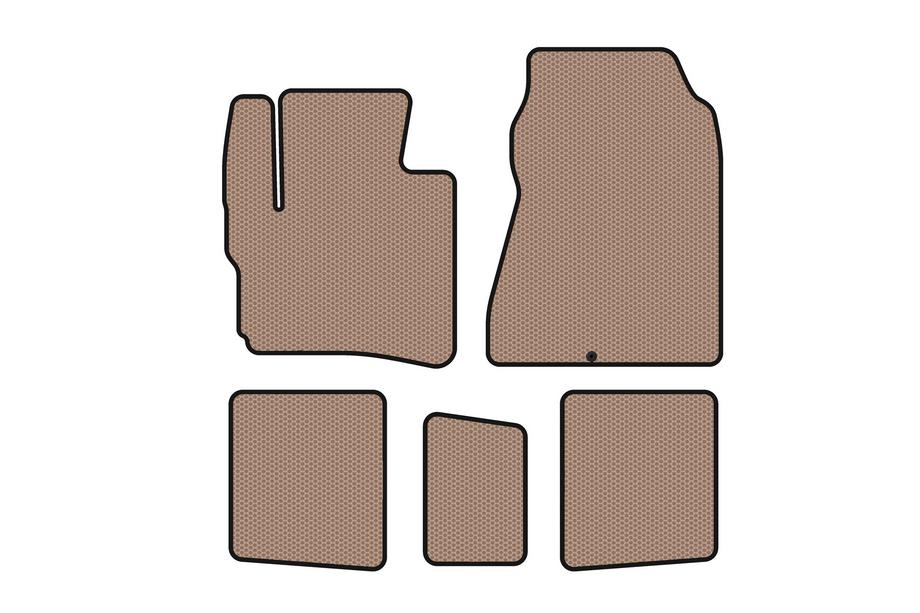 Toyota IQ 2008-2015 Gummimatten Carsuit (HB, beige) Image