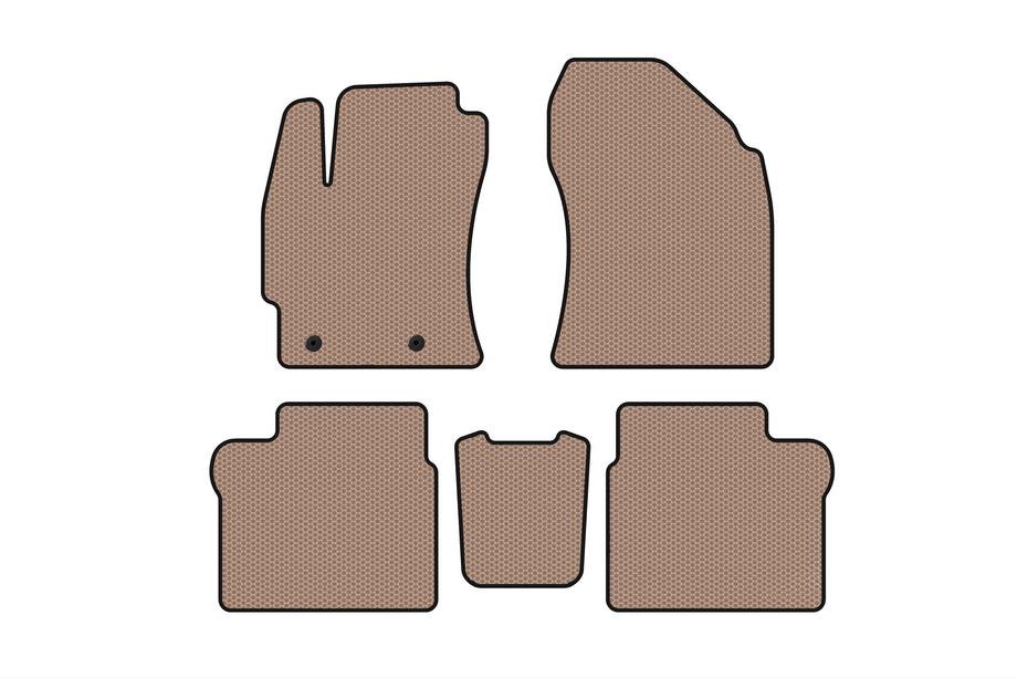 Toyota Corolla 2013-2019 Gummimatten Carsuit (2016-2019, SD, beige) Foto 1