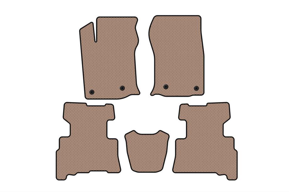 Toyota 4Runner 2009-2024 Gummimatten Carsuit (2 Reihen, 2014-2024, 7-Sitzer, beige) Foto 1