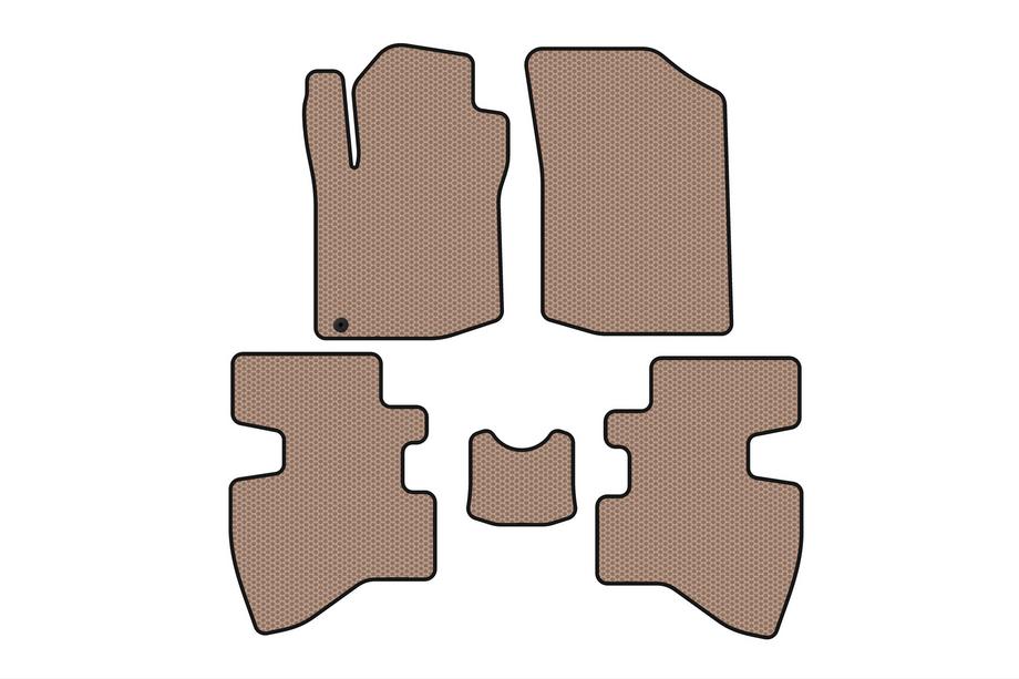 Toyota Aygo 2007-2014 Gummimatten Carsuit (2007-2009, HB, 3-Türer, beige) Image