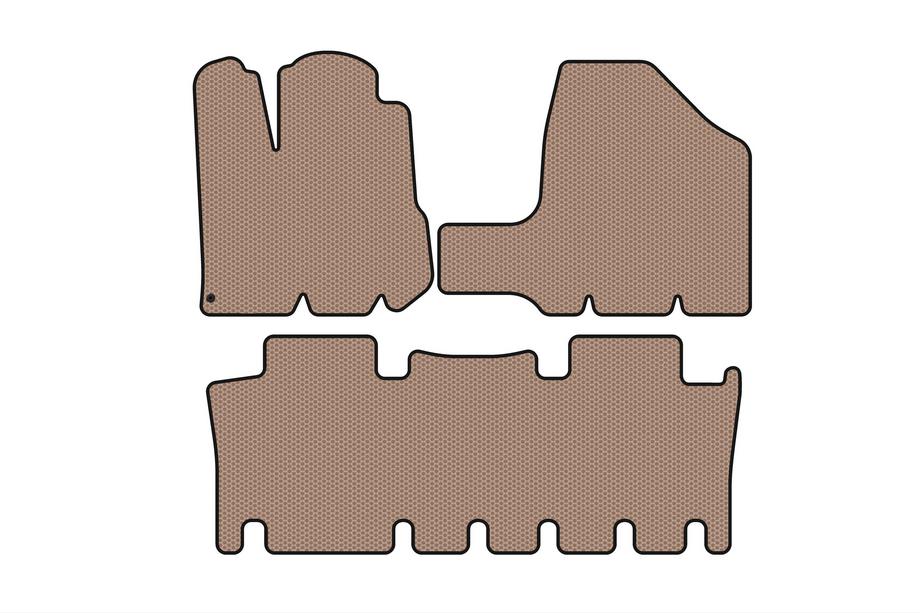 Toyota Sienna 2003-2009 Gummimatten Carsuit (2 Reihen, beige) Image
