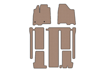 Toyota Sienna 2010-2020 Gummimatten Carsuit (3 Reihen, beige) Foto 1