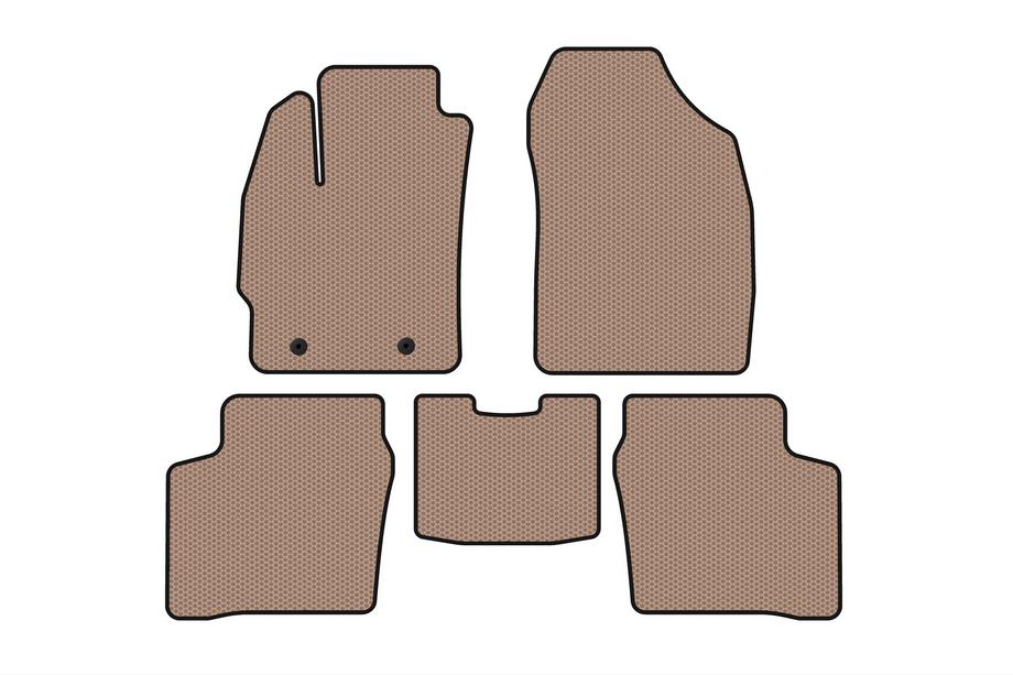Toyota Prius 2003-2009 Gummimatten Carsuit (LB, Beige) Image