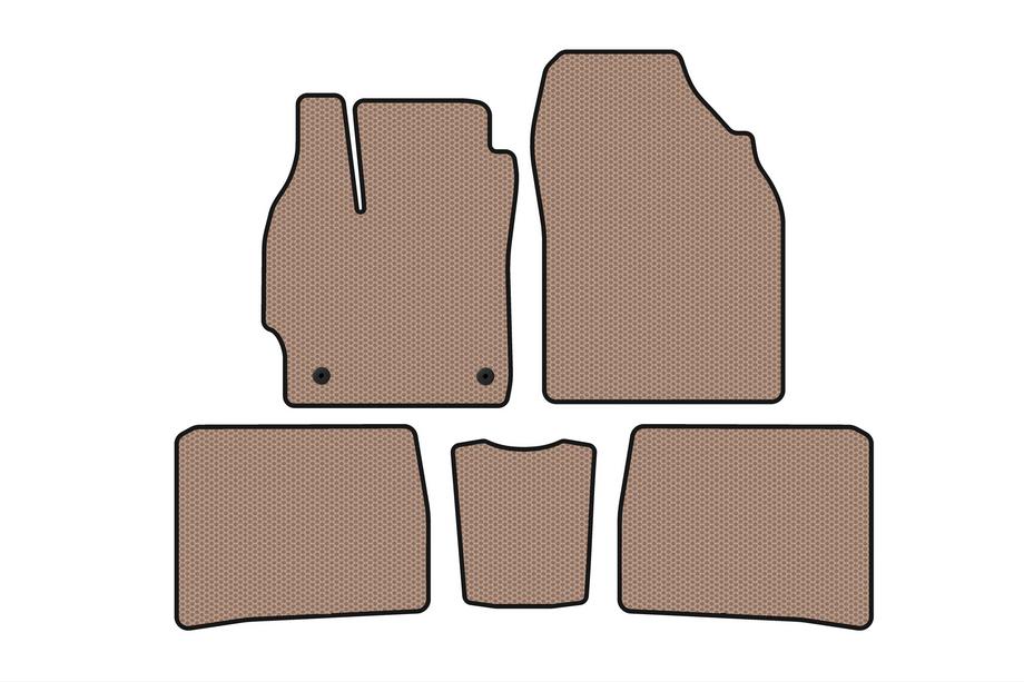 Toyota Prius 2009-2015 Gummimatten Carsuit (LB, Beige) Image
